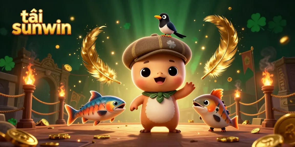 Engage in thrilling gameplay with tải sunwin featuring a vibrant casino scene with characters and dynamic effects.