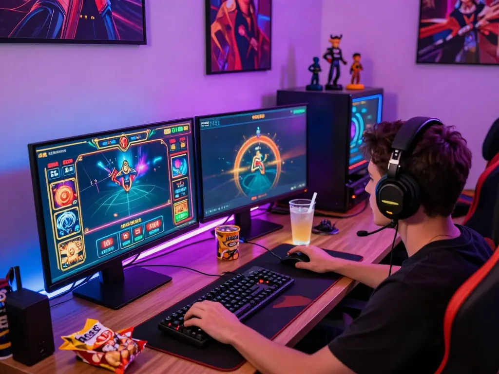 Player enjoying casino sites not on gamstop on a stylish gaming setup