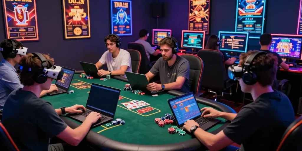Exciting gaming atmosphere showcasing casino sites not on gamstop with players engaging in various online games in 2026.