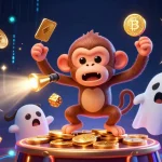 Dhani win players enjoy thrilling gameplay in a haunted casino with vibrant crypto elements and ghostly fun.