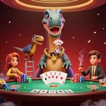Engage with web sunwin in an exhilarating casino scene filled with massive poker chips and 3D characters.