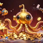 Sunwin20r brings excitement with a golden kraken submarine navigating a sea of coins!