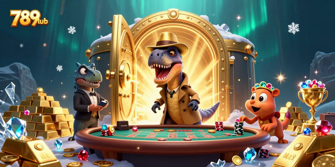 Engage in exciting gameplay at 789club, featuring a vibrant blackjack scene with animated characters.